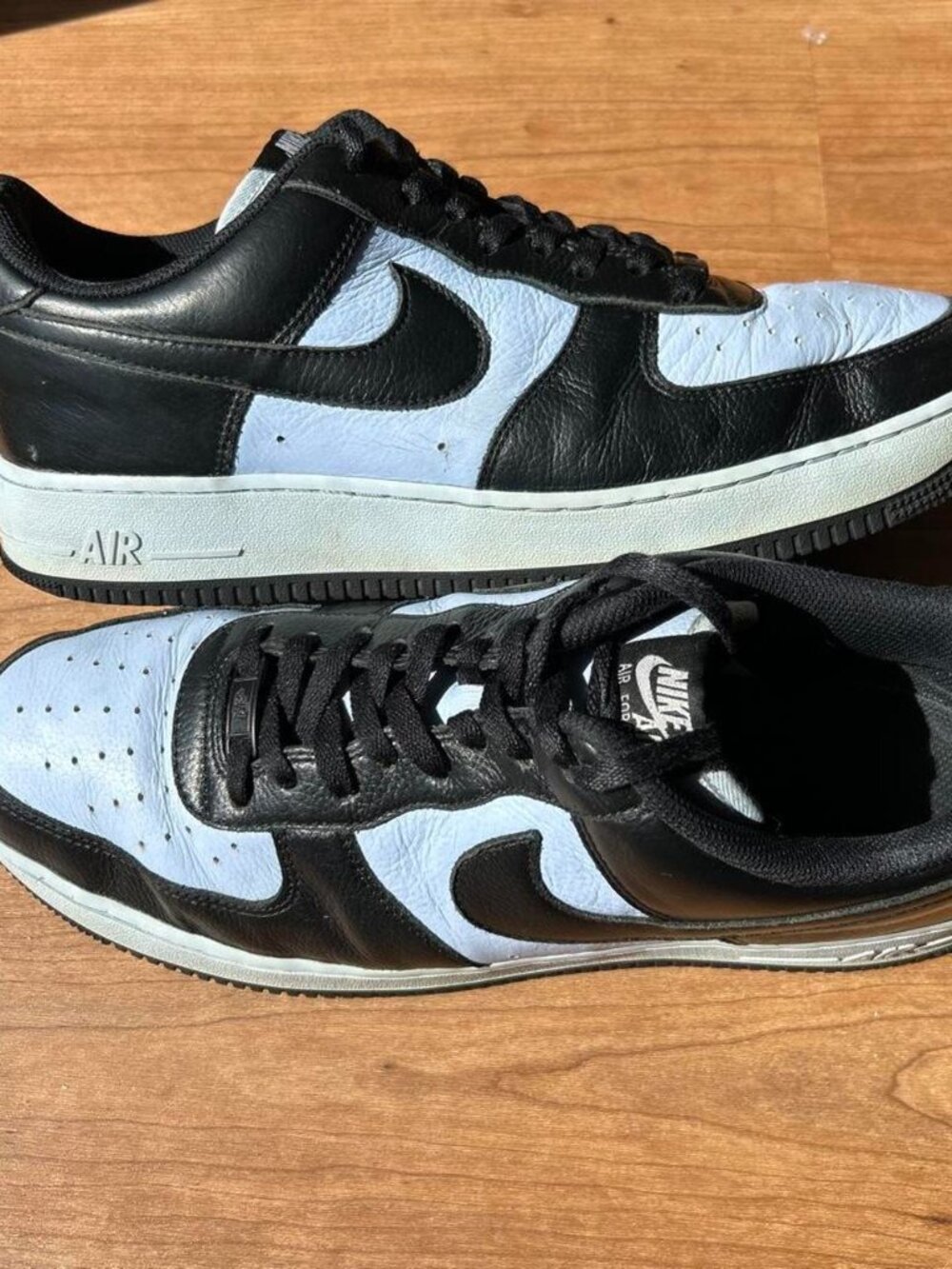 Men's Nike Air Force 1s, Custom, Blue+Black, Size 13